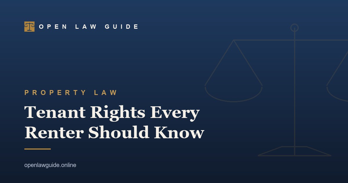 Tenant Rights Every Renter Should Know