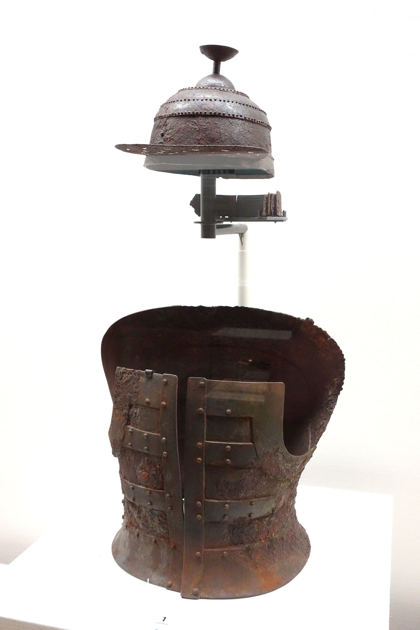 Iron tanko cuirass and helmet from the Kofun period, fifth century, Tokyo National Museum
