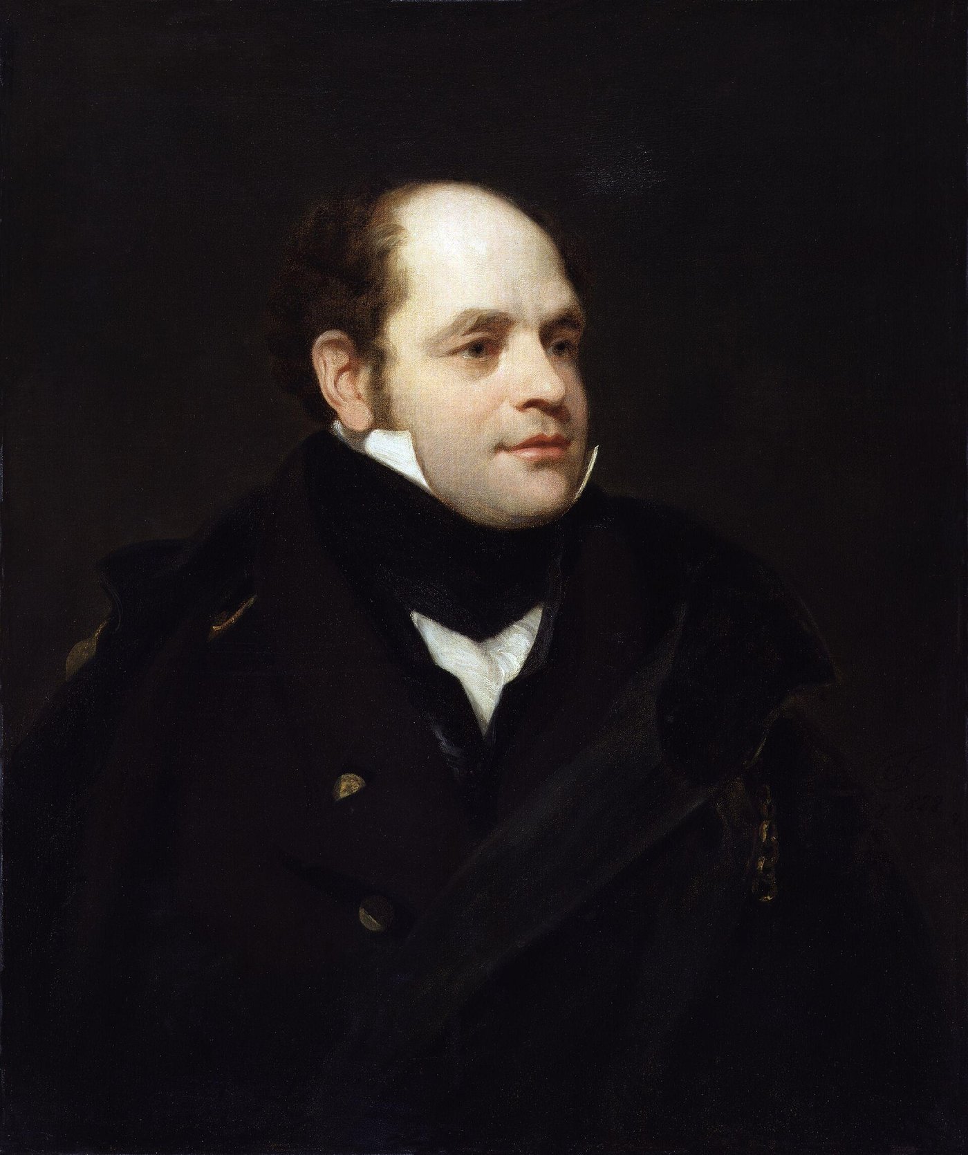 Portrait of Sir John Franklin in naval uniform