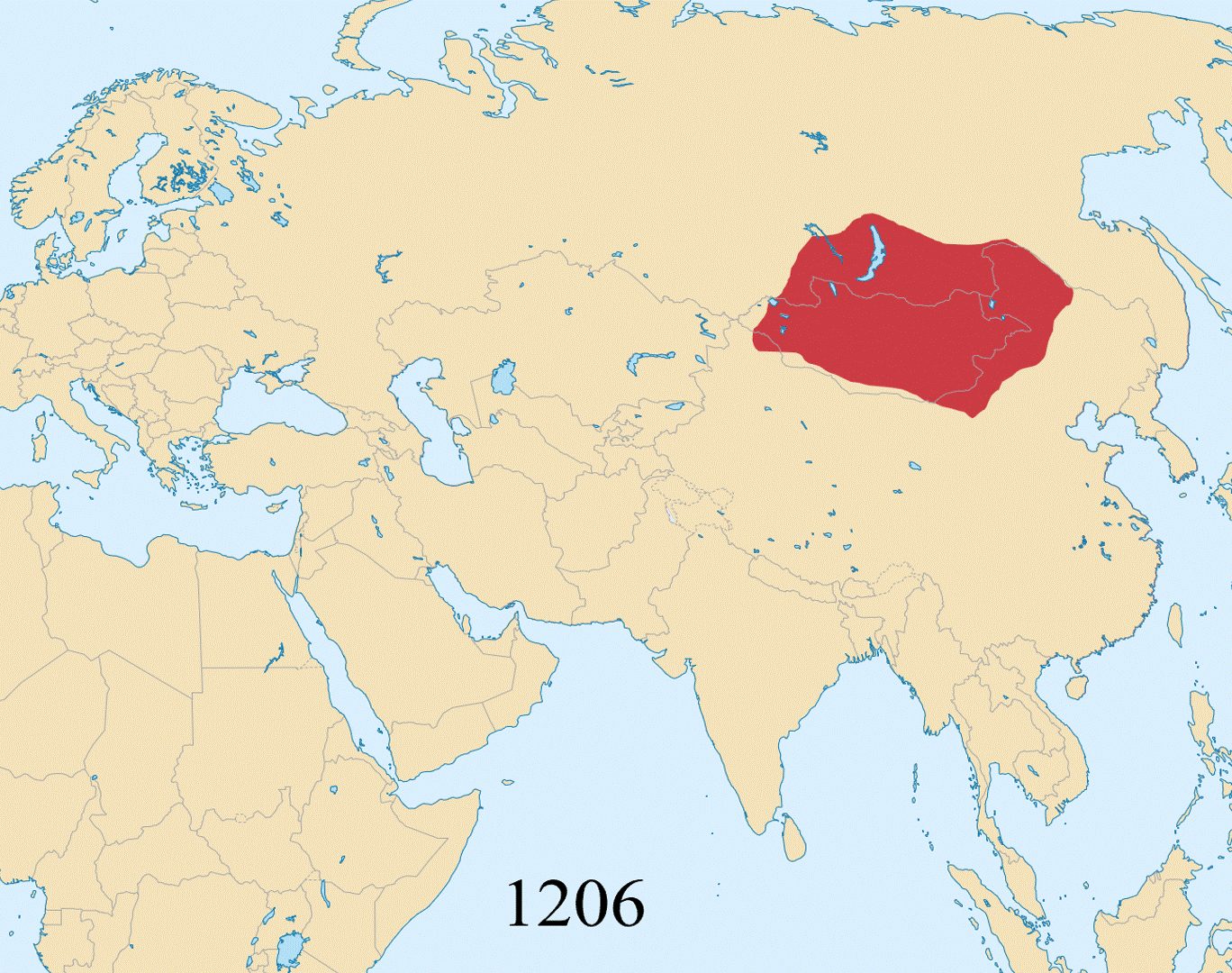 Map of the Mongol Empire