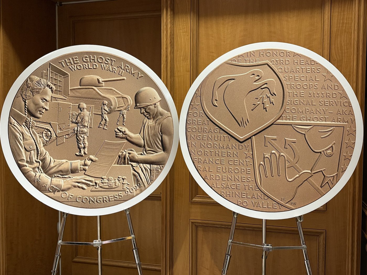 The Congressional Gold Medal awarded to the Ghost Army in 2024