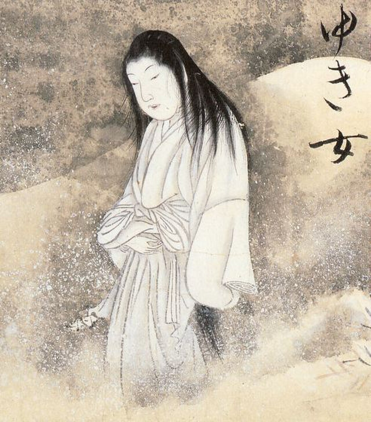 An Edo-period depiction of the Yuki-onna, the snow woman
