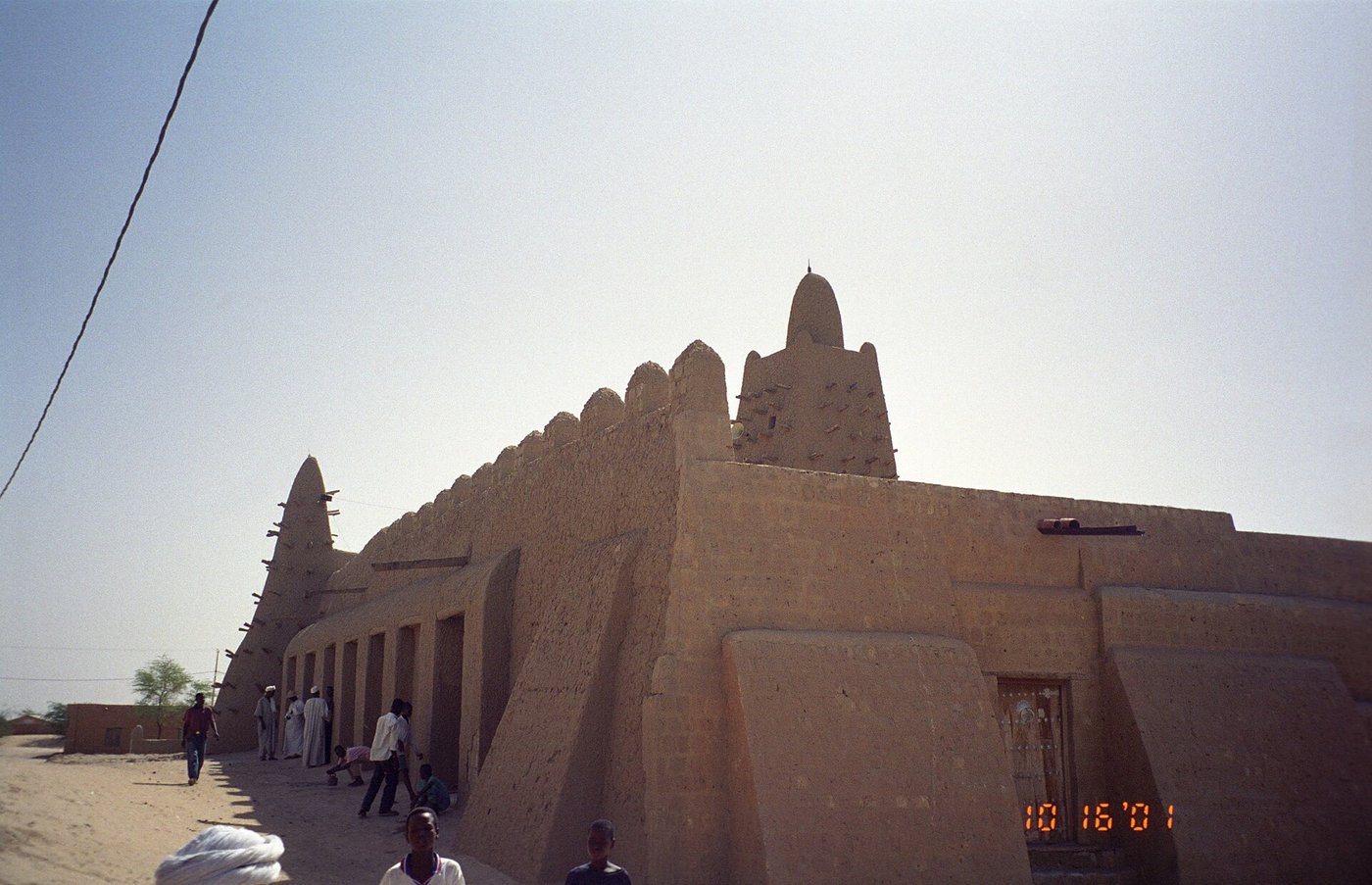 The mud-brick Djinguereber Mosque in Timbuktu, Mali