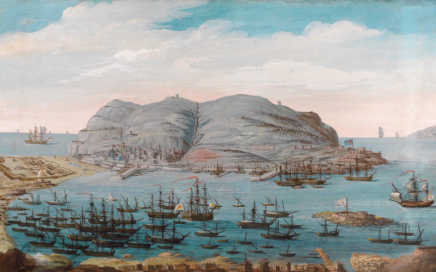 A nineteenth-century view of Gibraltar harbour