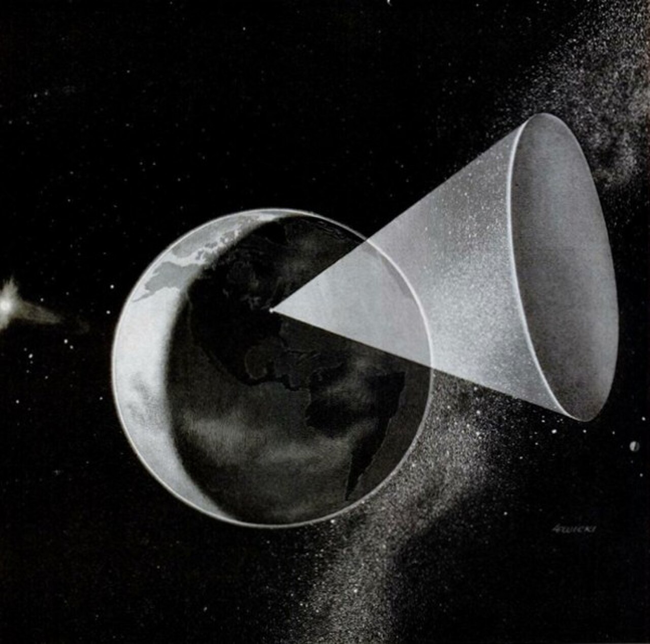A diagram of the proposed orbital Sun Gun