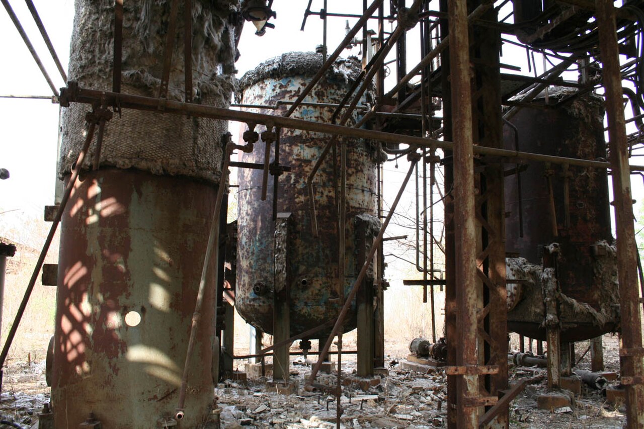 The abandoned Union Carbide plant in Bhopal