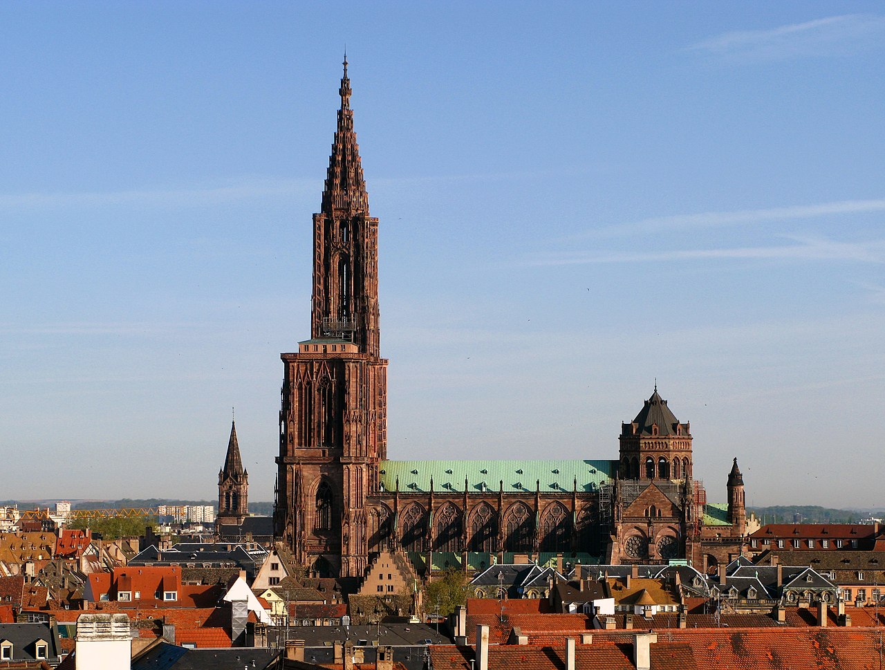 Strasbourg Cathedral, in the city where the 1518 dancing plague broke out