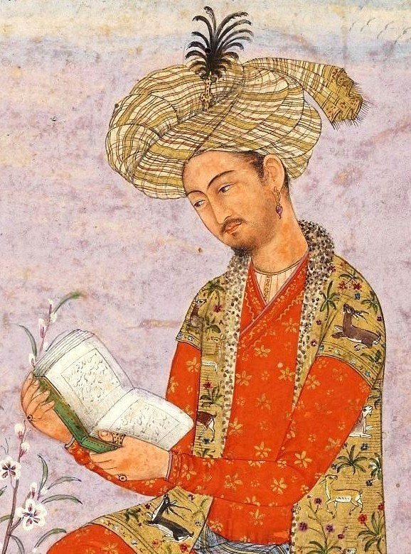 Idealised Mughal-era portrait of Emperor Babur
