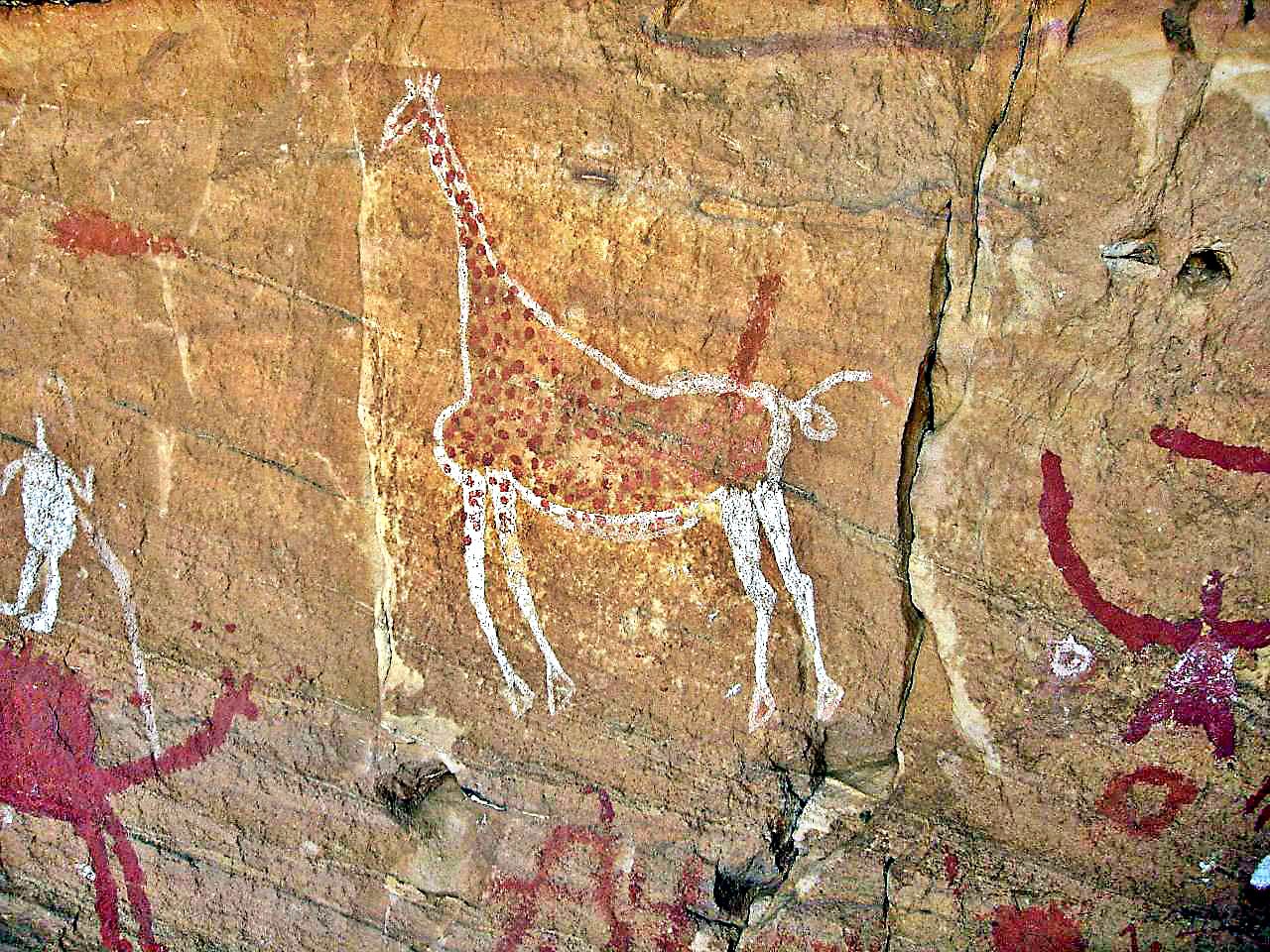 Prehistoric rock art in the Tadrart Acacus of the Sahara