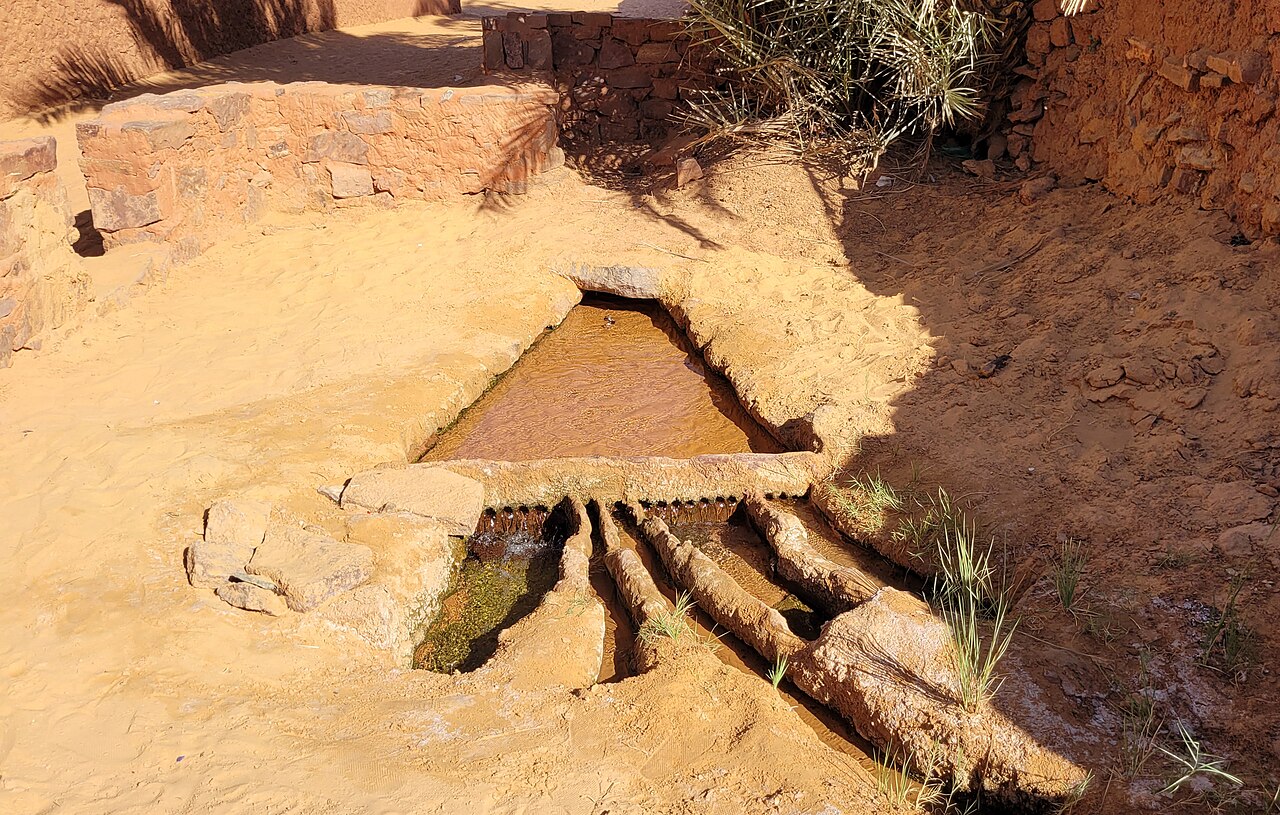 A foggara, an underground irrigation tunnel of the kind used by the Garamantes