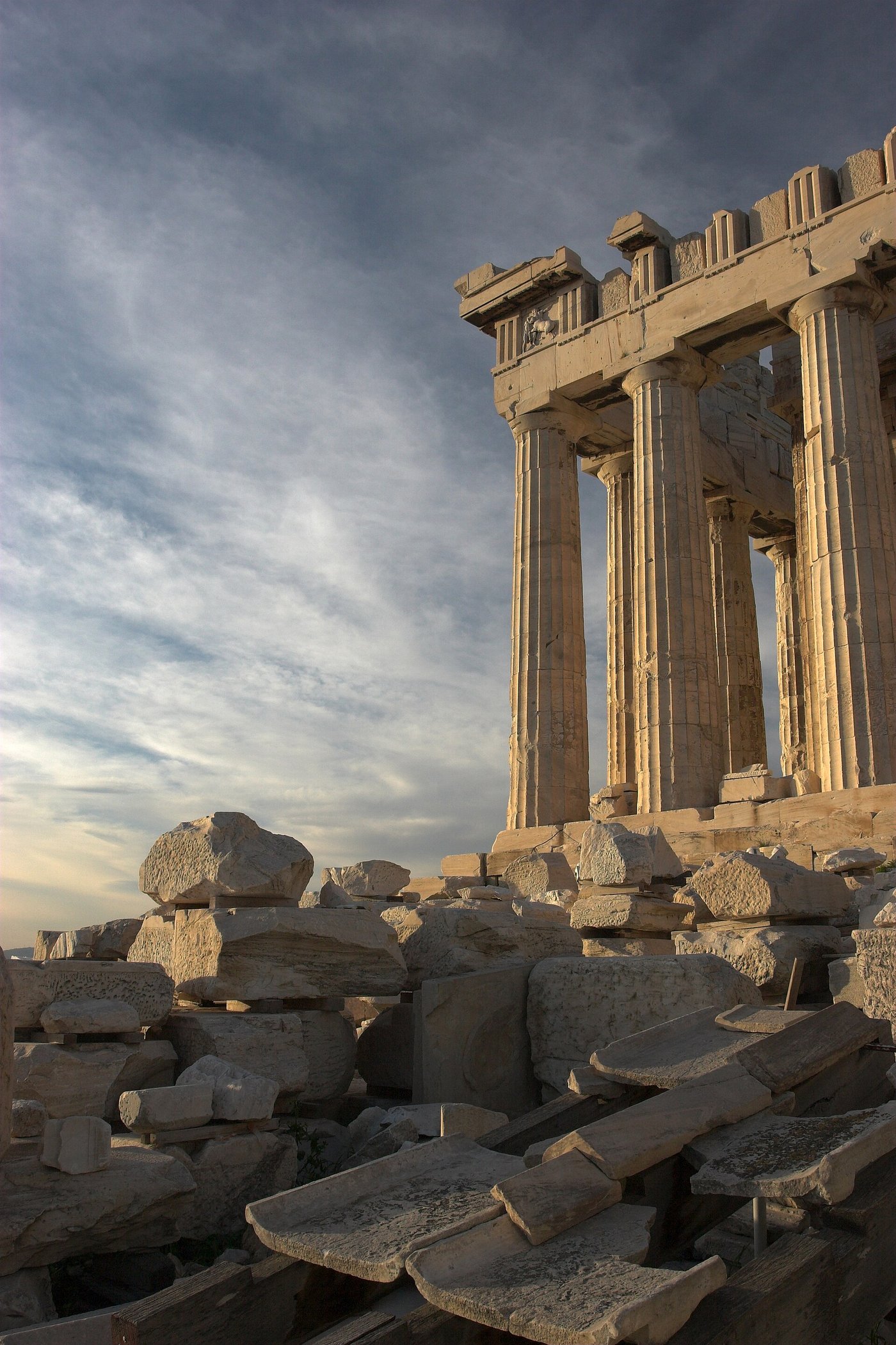 The Parthenon on the Athenian Acropolis, seen from the south