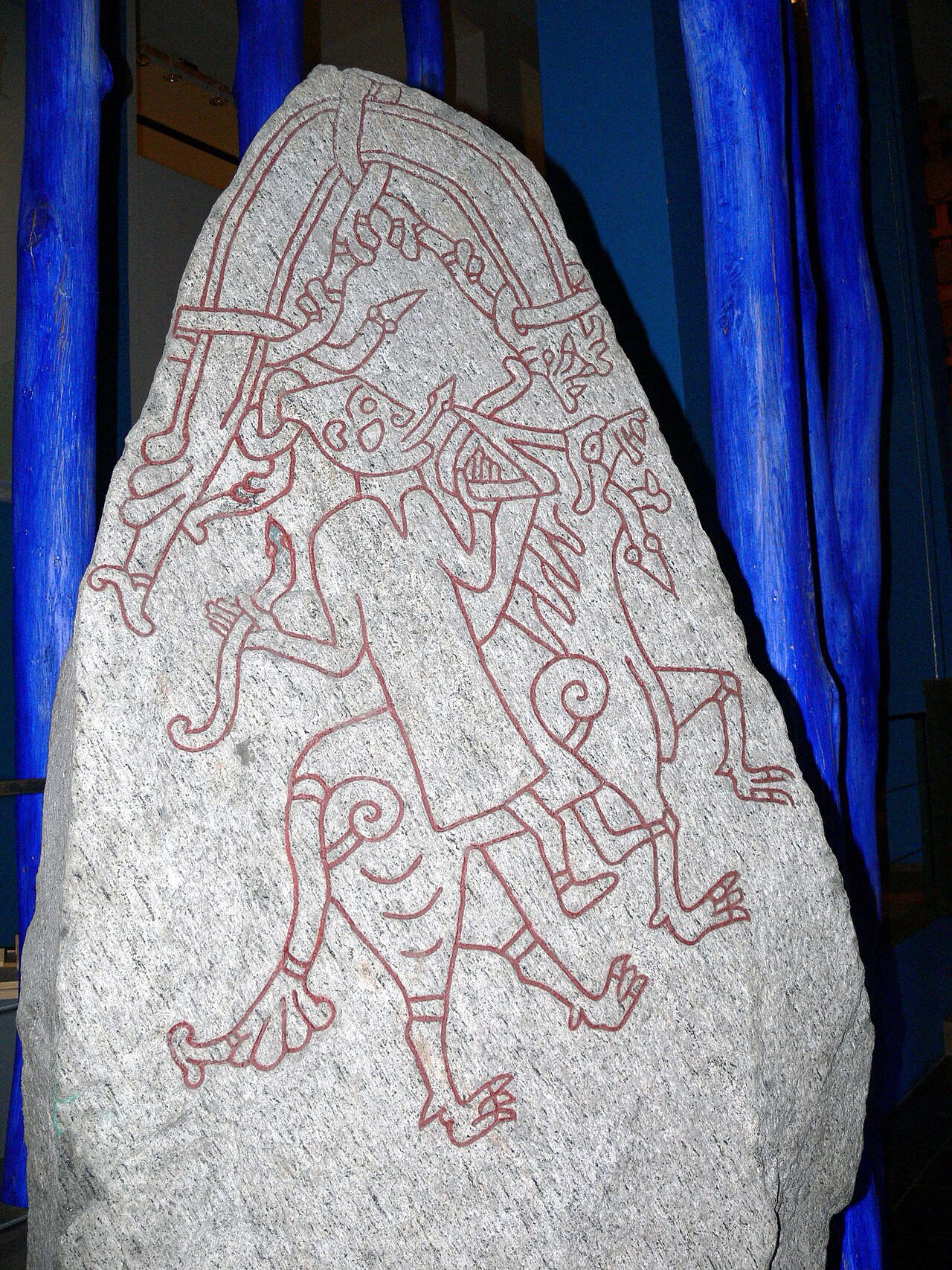 A sculpture of a giantess from Norse mythology