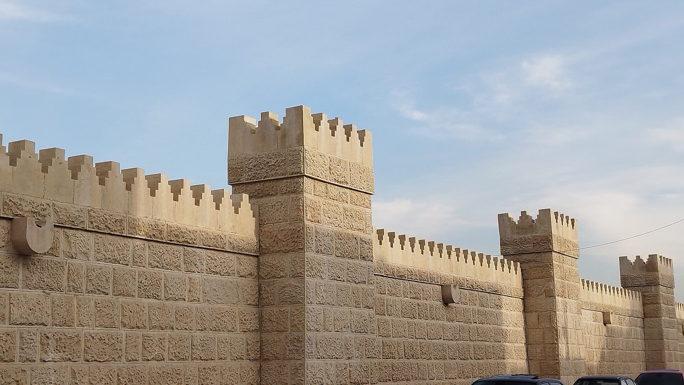 Remains of the ancient city wall of Nineveh on the outskirts of Mosul, Iraq